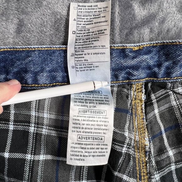 Carhartt Men's Relaxed Fit Flannel-Lined Jeans 40x30 Blue Denim AS IS Work Jeans - Picture 10 of 13